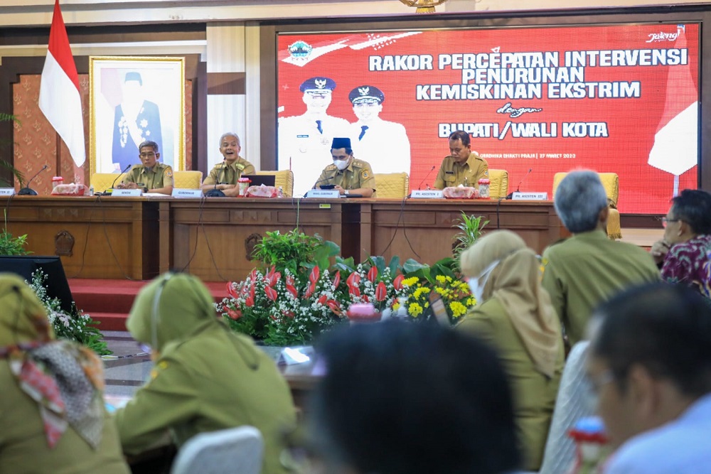 Gubernur Percepat Penanggulangan Kemiskinan Ekstrem di 17 Kabupaten di Jawa Tengah