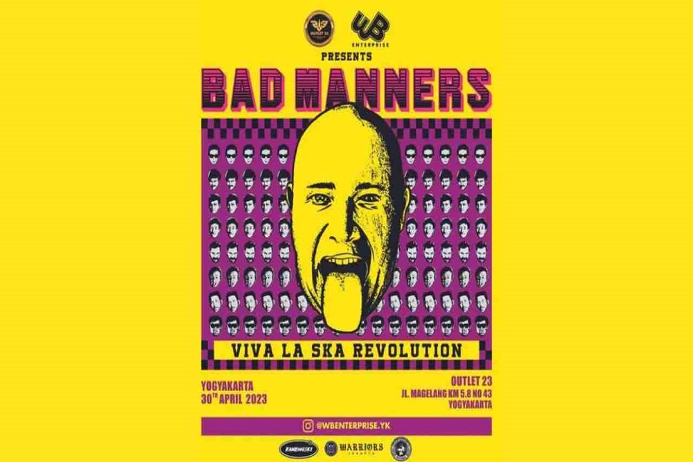 Tak Cuma di Jakarta dan Bali, Bad Manners Juga Konser di Jogja