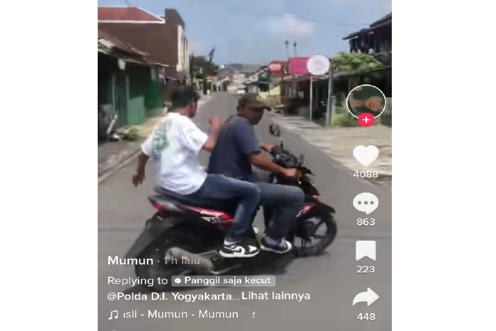 Viral Preman Jalanan Diduga Akan Rampas Motor di Jogja, Warganet Lapor ke Gibran Rakabuming