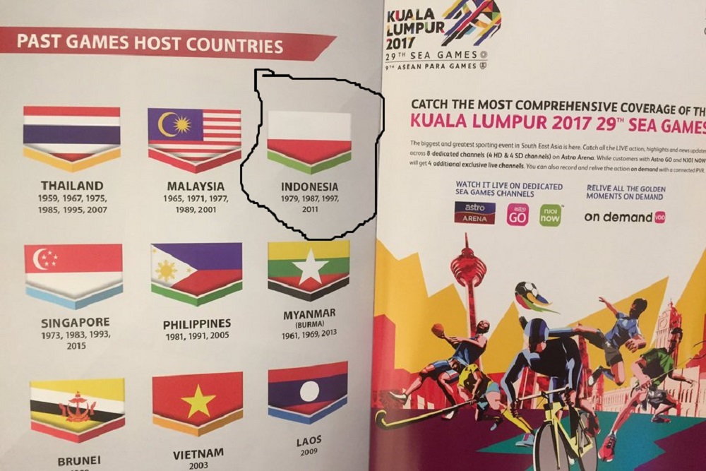 Bendera Indonesia Terbalik di SEA Games 2023: Dulu Malaysia, Sekarang Kamboja