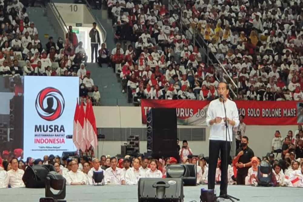 Jokowi Terima Tiga Nama Capres Hasil Musyawarah Rakyat di Senayan