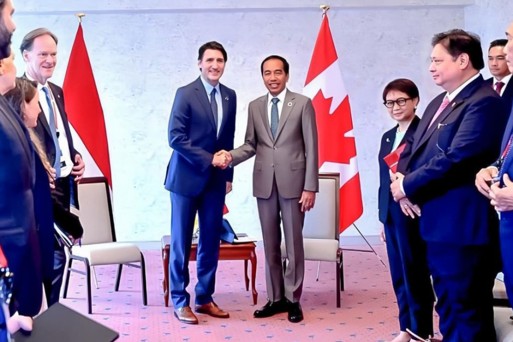 Jokowi Bertemu PM Kanada Justin Trudeau di KTT G7, Ini yang Dibahas