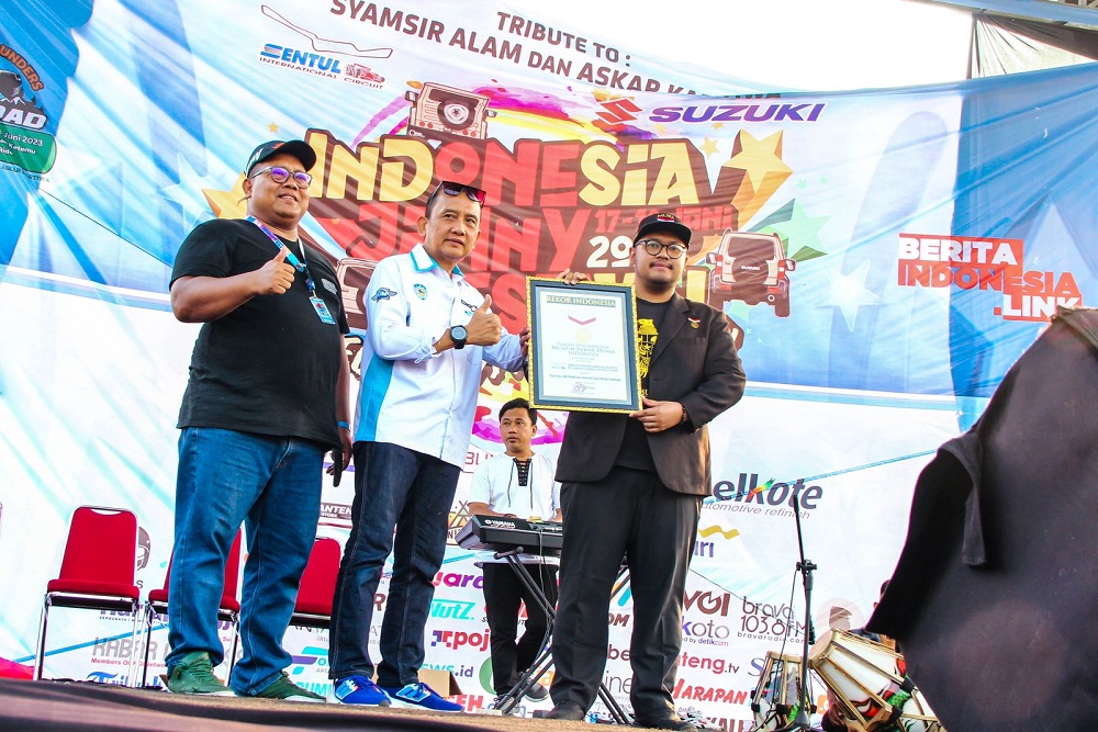 Indonesia Jimny Festival 2023 Ciptakan Rekor MURI di Sirkuit Internasional Sentul
