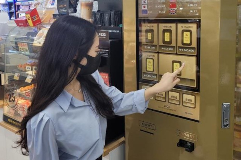 Populer di Korea Selatan, Emas Batangan Dijual di Mesin Otomatis