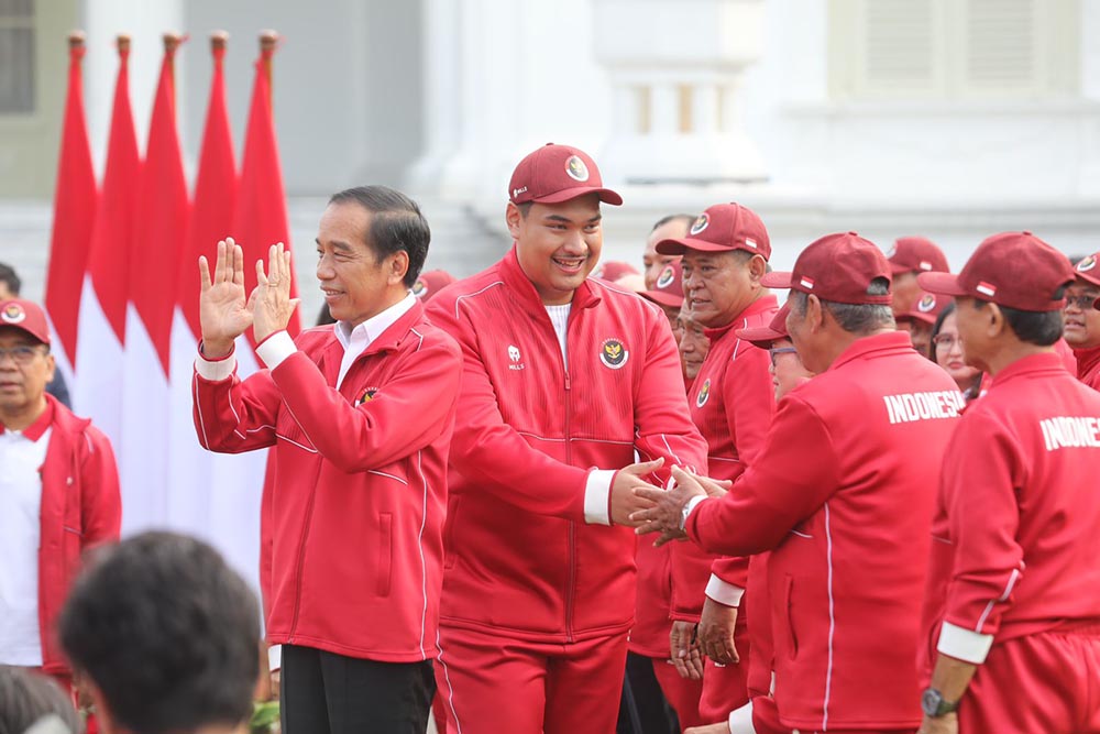 Presiden Jokowi Serahkan Bonus Asean Para Games 2023 Kamboja