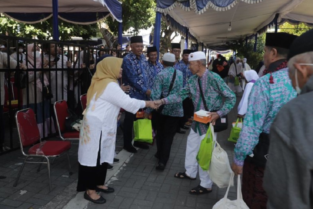 360 Jemaah Haji Sleman Tiba dengan Selamat, Disambut Bupati Kustini