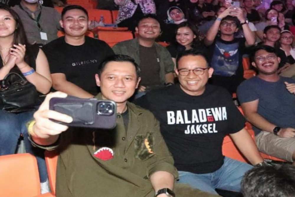 Anies, AHY, dan SBY Kompak Tonton Voli Indonesia vs Vietnam Malam Ini