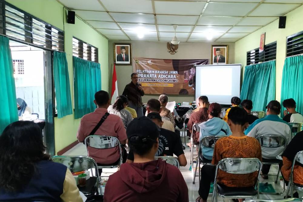 Lestarikan Budaya, Kelurahan Gedongkiwo Bikin Pelatihan Bahasa Jawa