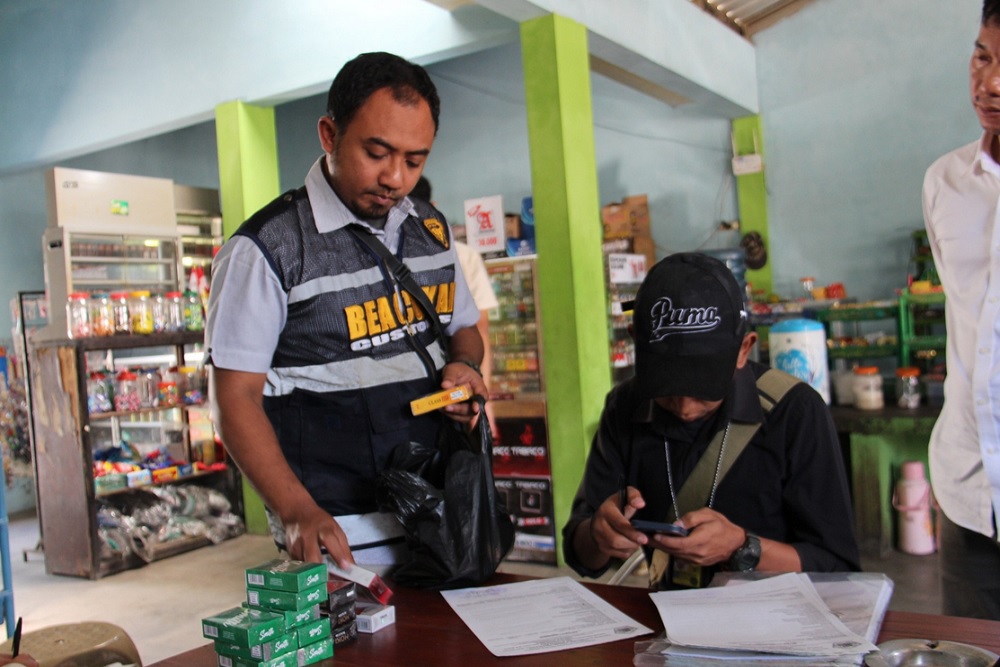 1.333 Batang Rokok Ilegal di Godean Disita Petugas Bea Cukai Yogyakarta