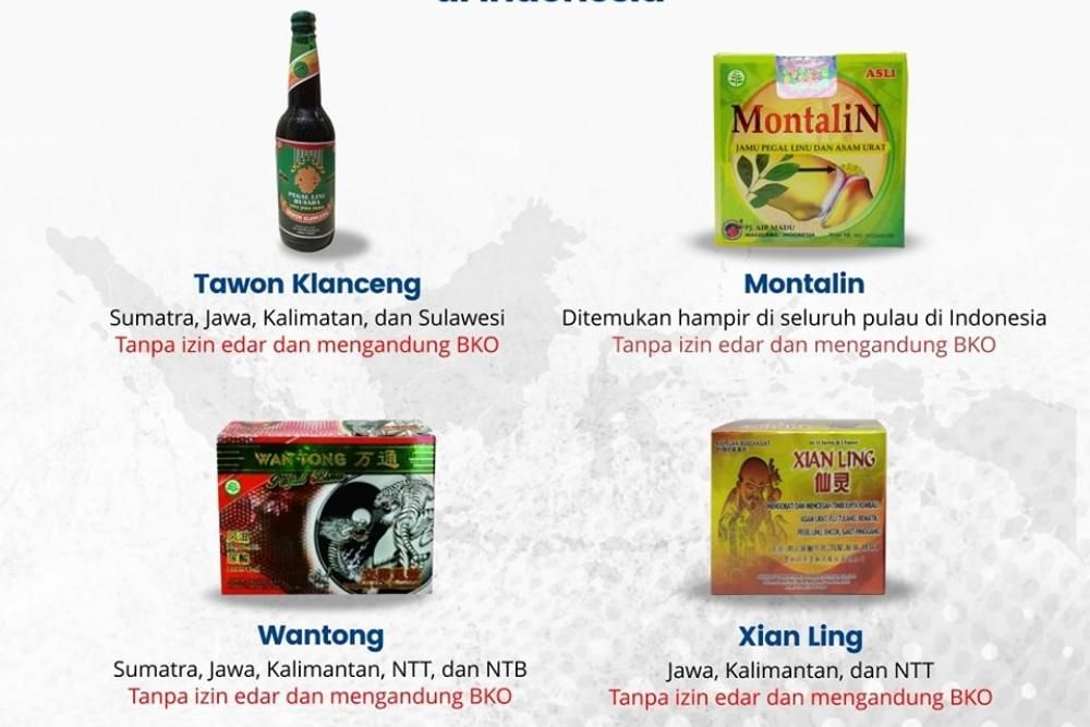 Berikut Daftar Produk Obat Tradisional Ilegal Temuan Baru BPOM