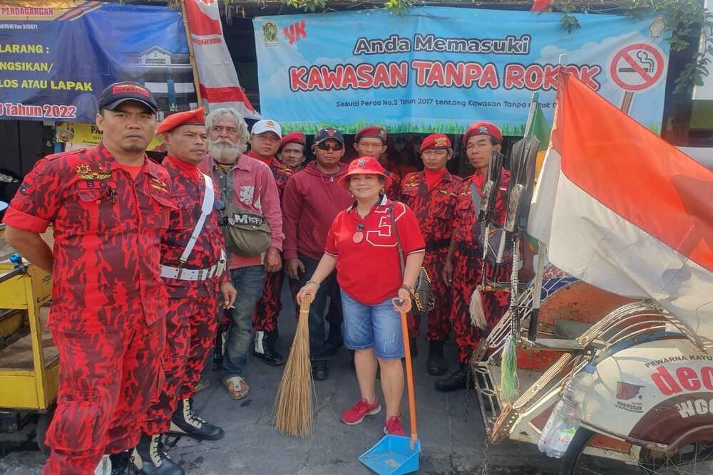 Saat PDIP dan Warga Bersih-bersih Pasar, Doa agar Ganjar Presiden 2024 Mengalir