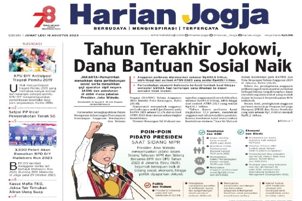 Dapatkan Promo 17 Agustus Berlangganan E-Paper Harian Jogja, Cek di Sini