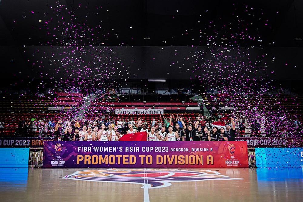 Timnas Bola Basket Putri Cetak Sejarah Promosi Divisi A