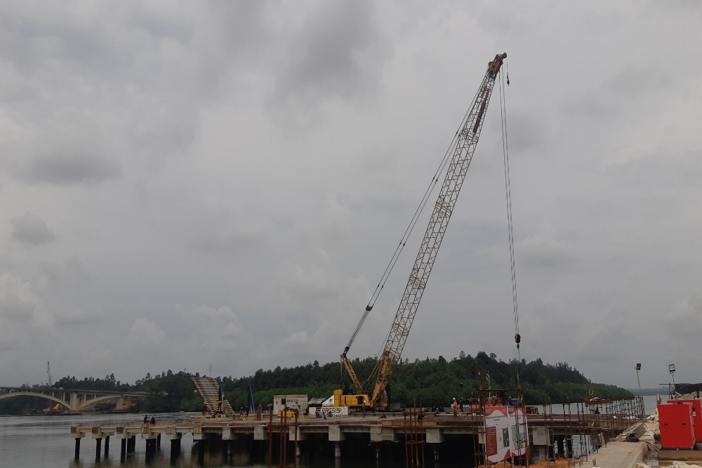 Pembangunan Dermaga Logistik IKN Ditarget Rampung Bulan Depan