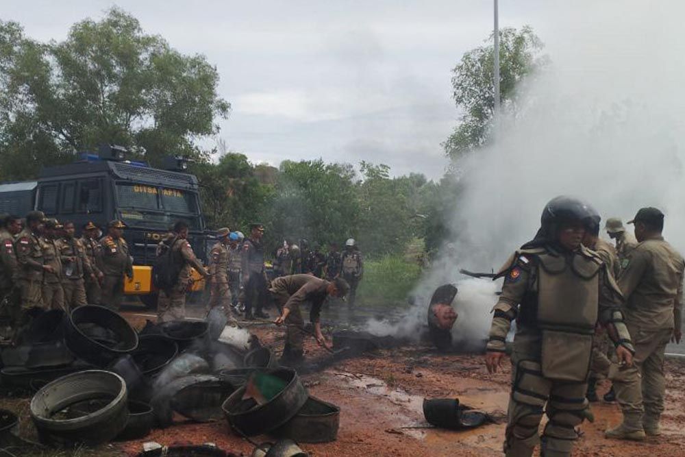 Polisi Tangkap 43 Orang Pelaku Kericuhan di Pulau Rempang