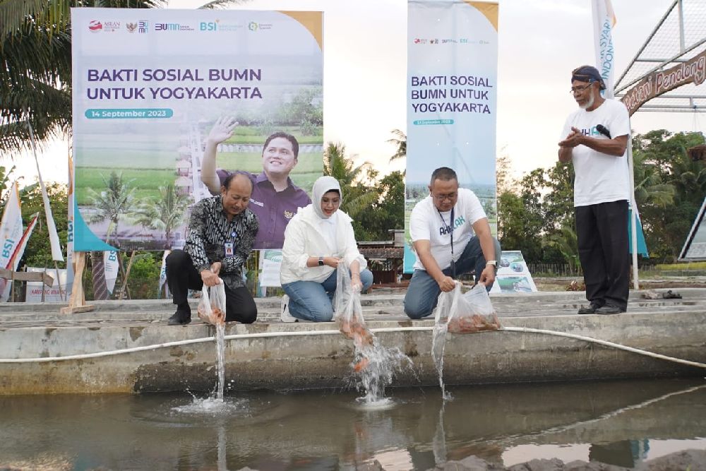 BSI dan Program Bakti Sosial BUMN Dukung Usaha Masyarakat Pedesaan di Jogja