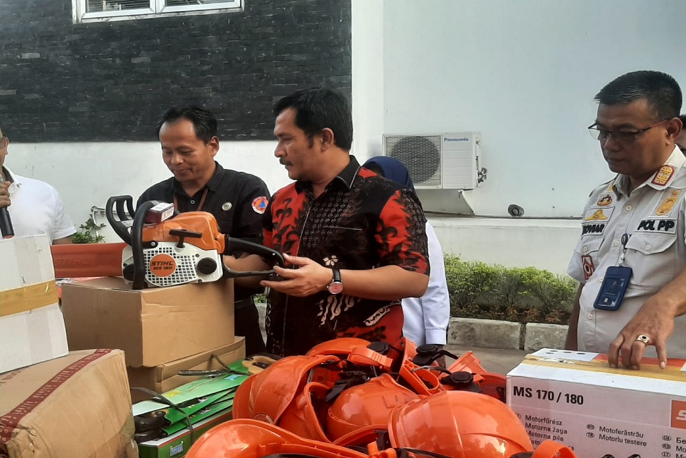 Jelang Diserahkan ke Masyarakat, Eko Suwanto Bersama Kepala Pelaksana BPBD DIY Cek Kelengkapan Alat Penanggulangan Bencana