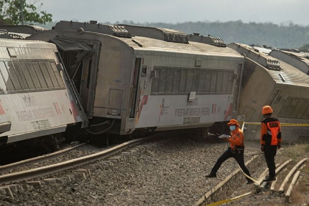 Kereta Anjlok di Kulonprogo, Kementerian Perhubungan Kirim Petugas Tanggap Darurat