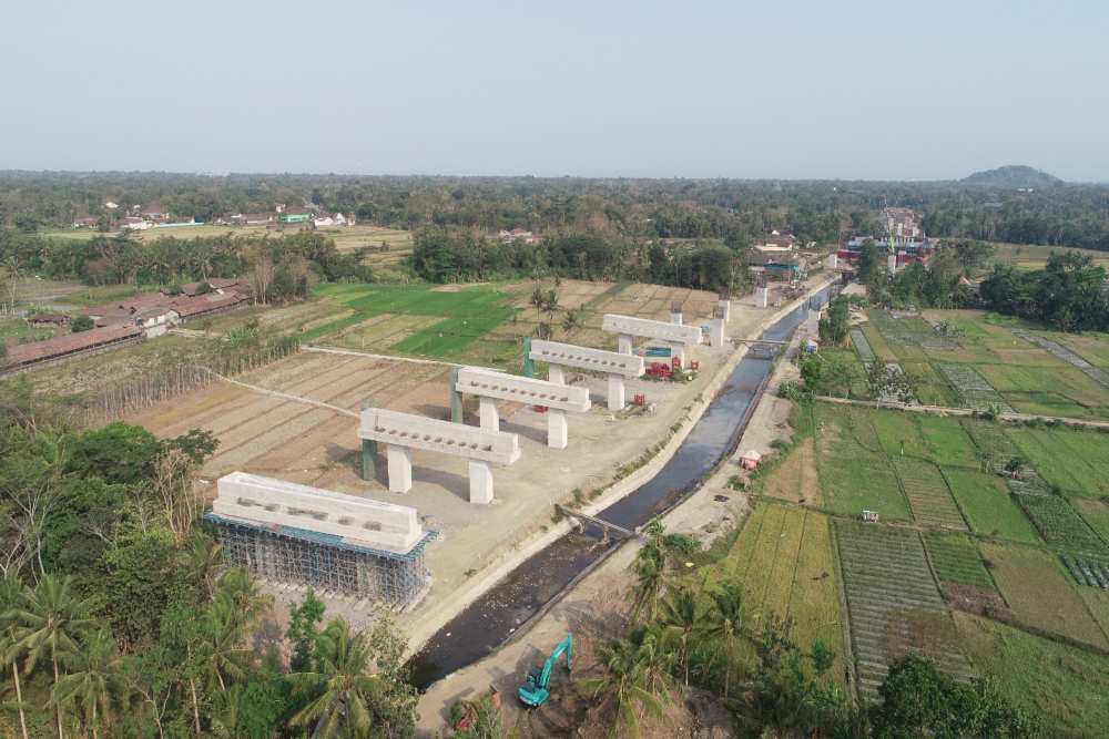 Terus Dikebut, Konstruksi Tol Jogja-Bawen Seksi 1 di Sleman Kini Sudah Nyaris 60%