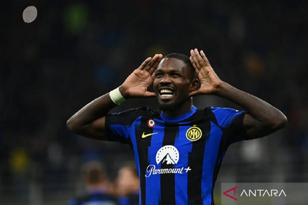 Hasil Liga Italia: Gol Tunggal Thuram Bawa Kemenangan Inter Milan atas AS Roma
