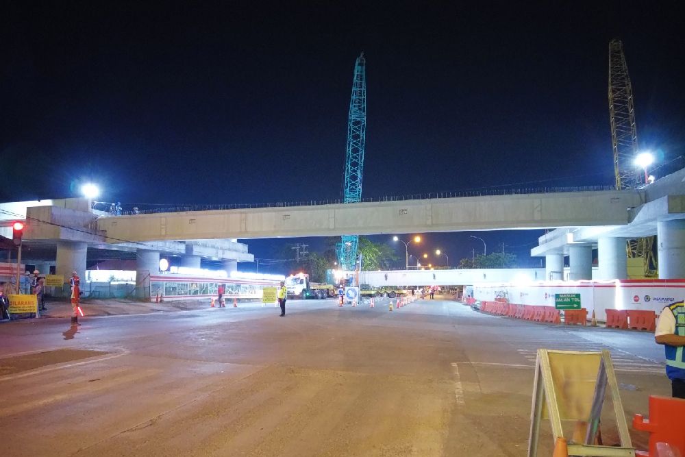 Hore! Jembatan Penghubung antara Tol Solo Jogja dengan Tol Trans Jawa Mulai Dipasang