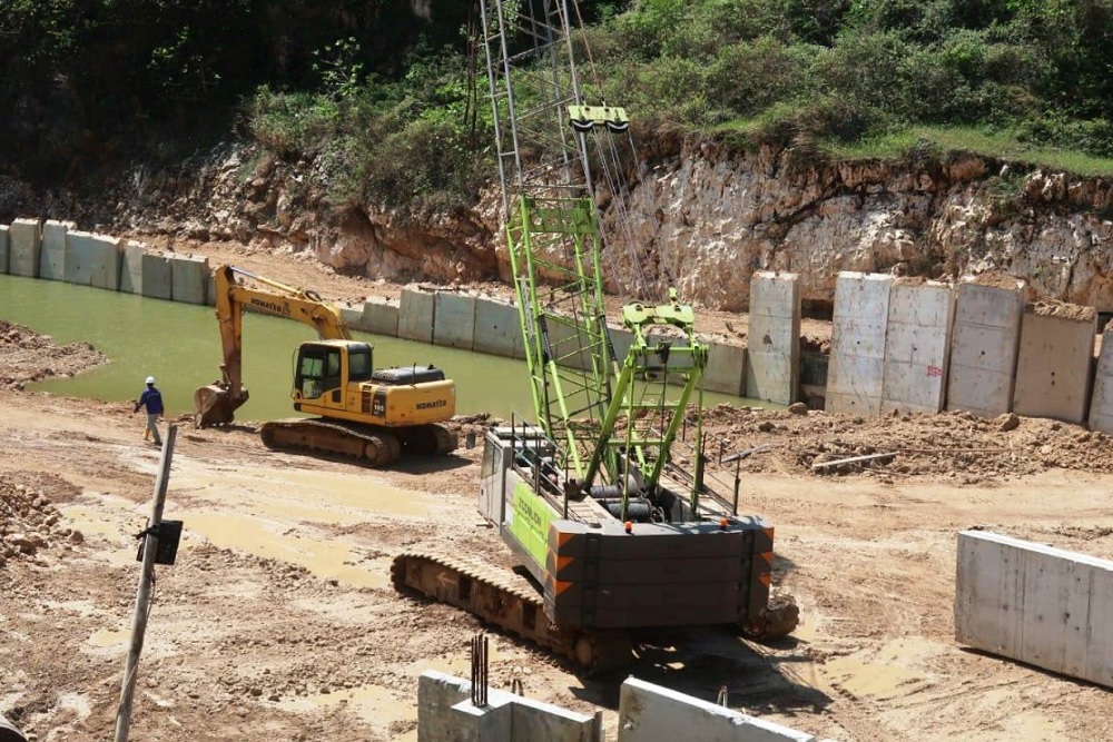 Pembangunan Pelabuhan Gesing Tahap Satu Selesai, Saat Ini Tinggal Tahap Dua