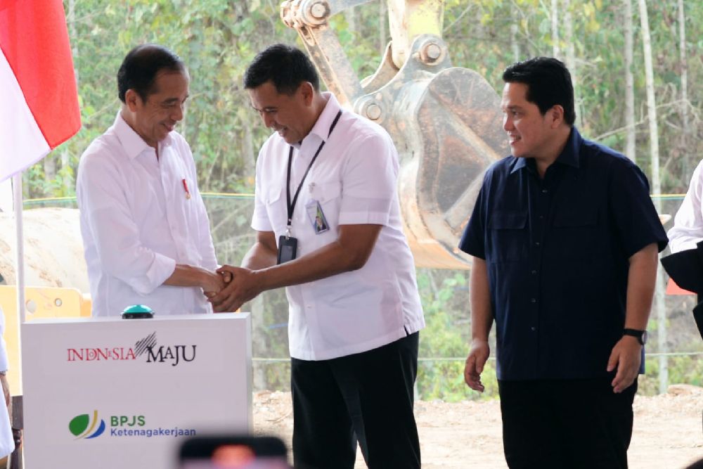 Presiden Jokowi Groundbreaking Kantor BPJS Ketenagakerjaan di IKN