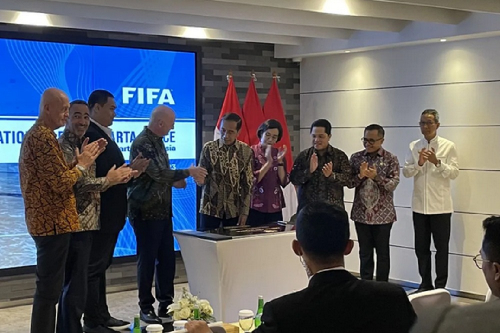Resmikan Kantor FIFA di Jakarta, Jokowi: Bukti Indonesia Punya Potensi Besar Sepak Bola