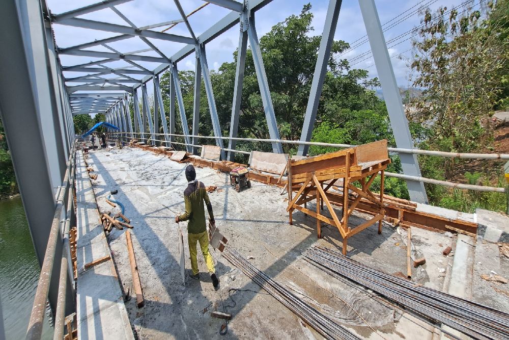 Jembatan Glagah Mulai Dicor, Bisa Digunakan Awal Desember
