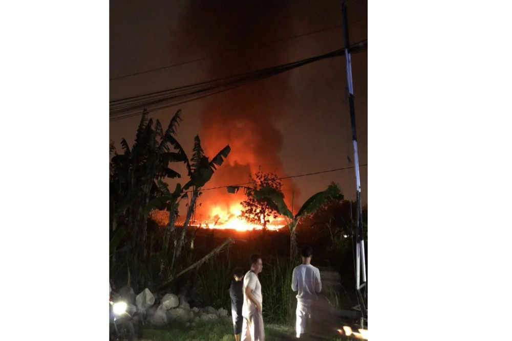 BREAKING NEWS: Kebakaran Terjadi di Bantul, Diduga Lokasi di Pabrik Sarung Tangan