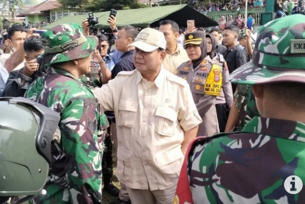 Ke Gunung Marapi, Ini yang Dilakukan Prabowo