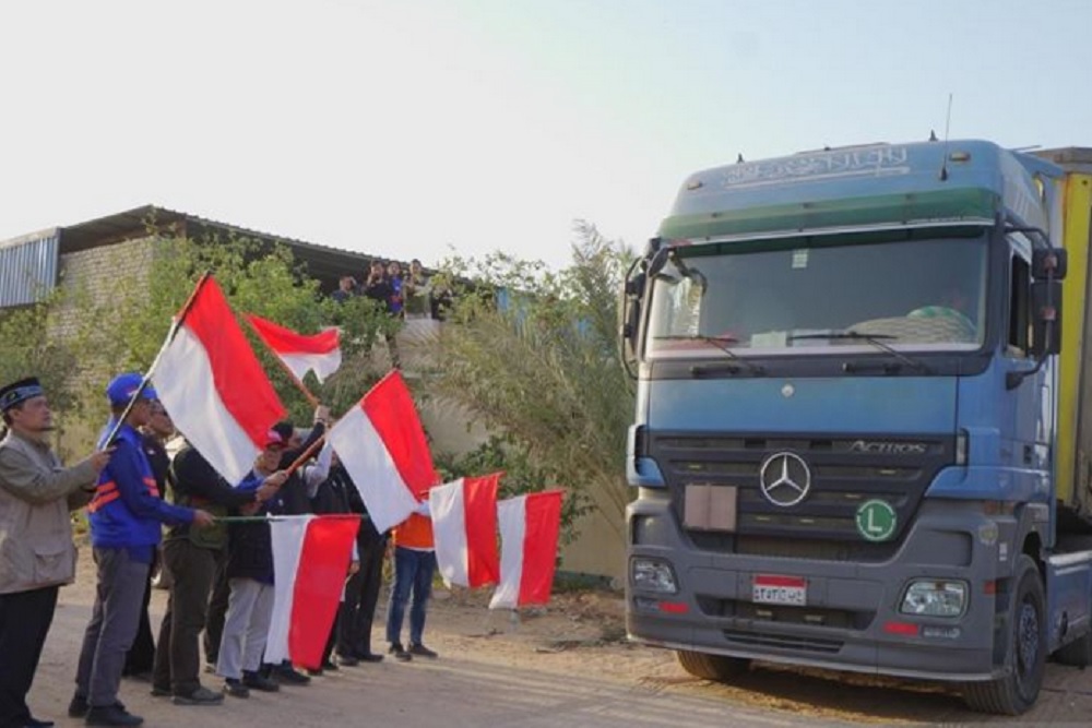 Bantuan Kemanusiaan Kembali Dikirim Baznas ke Palestina lewat Mesir