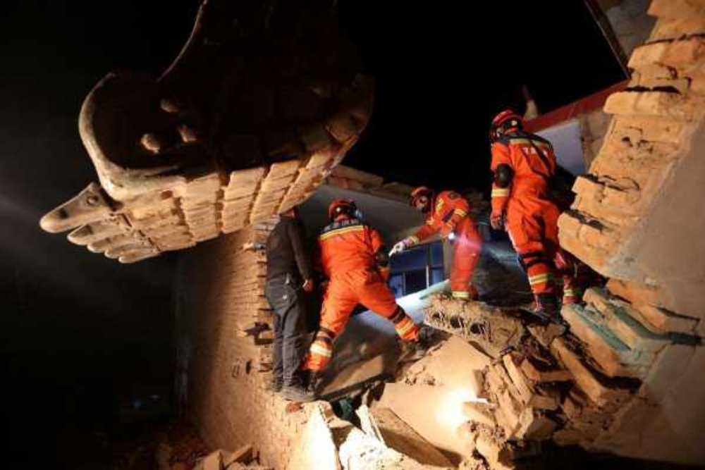 Update Gempa China, 137 Meninggal Dunia, Ratusan Orang Hilang Terjebak Suhu -10 Derajat