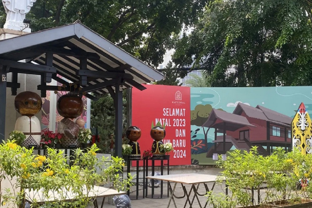 Unik! Pemindahan Ibu Kota ke IKN Jadi Tema Dekorasi Natal 2023 di Gereja Katedral Jakarta