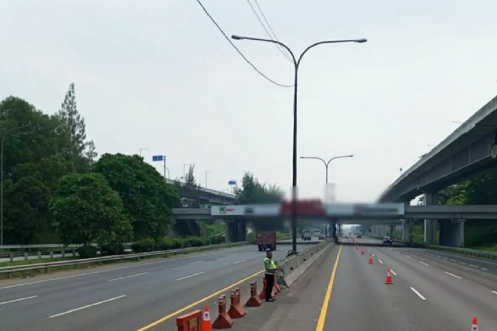 Contraflow di Tol Jakarta-Cikampek Dihentikan karena Arus Lalu Lintas Lancar