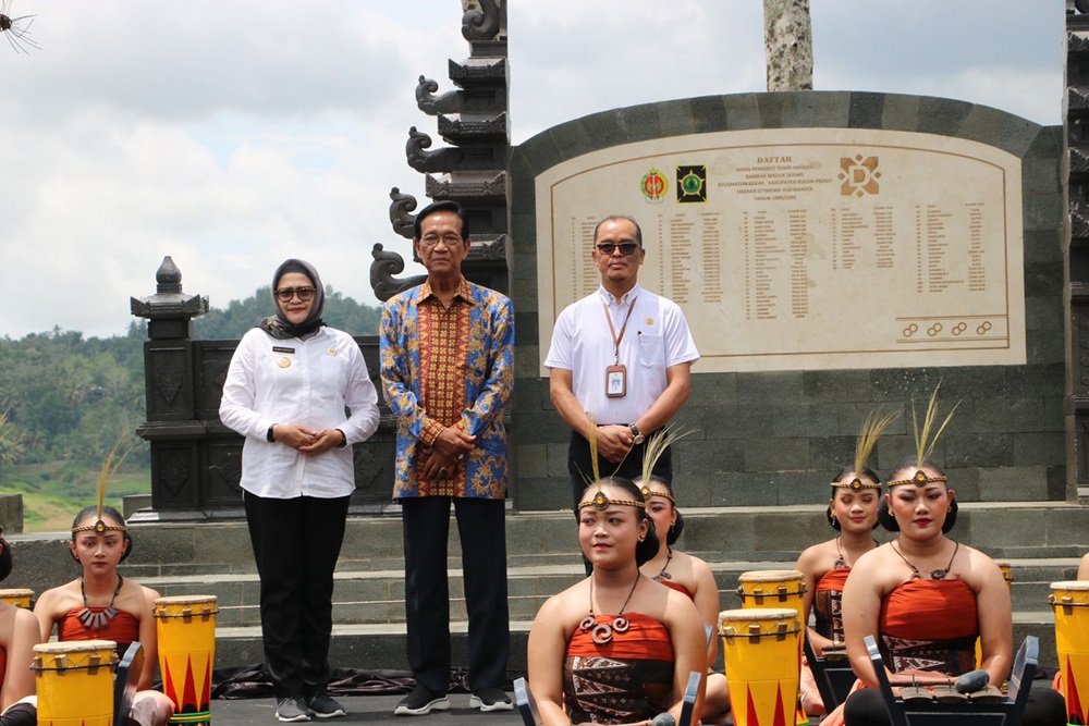 Resmikan Prasasti Bedhol Desa Waduk Sermo, Sultan HB X Kolaborasikan Pembangunan