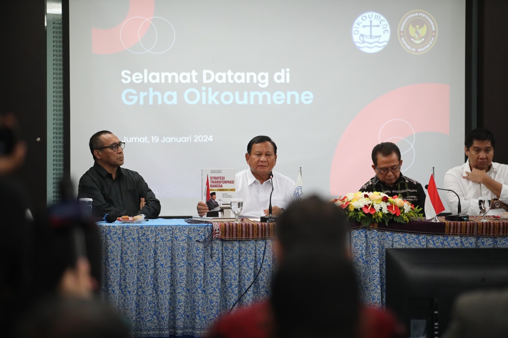 Ingatkan Persatuan di Hadapan PGI, Prabowo: Our Future is Great