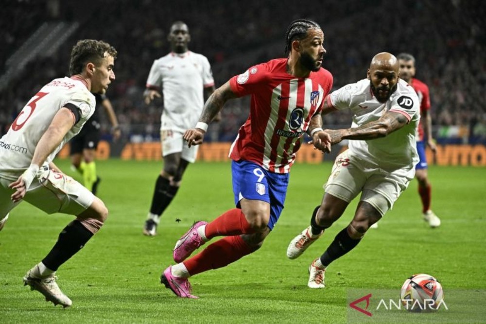 Hasil Atletico Madrid vs Sevilla: Skor 1-0, Memphis Depay Antarkan Los Colchoneros Melaju Semifinal Piala Raja
