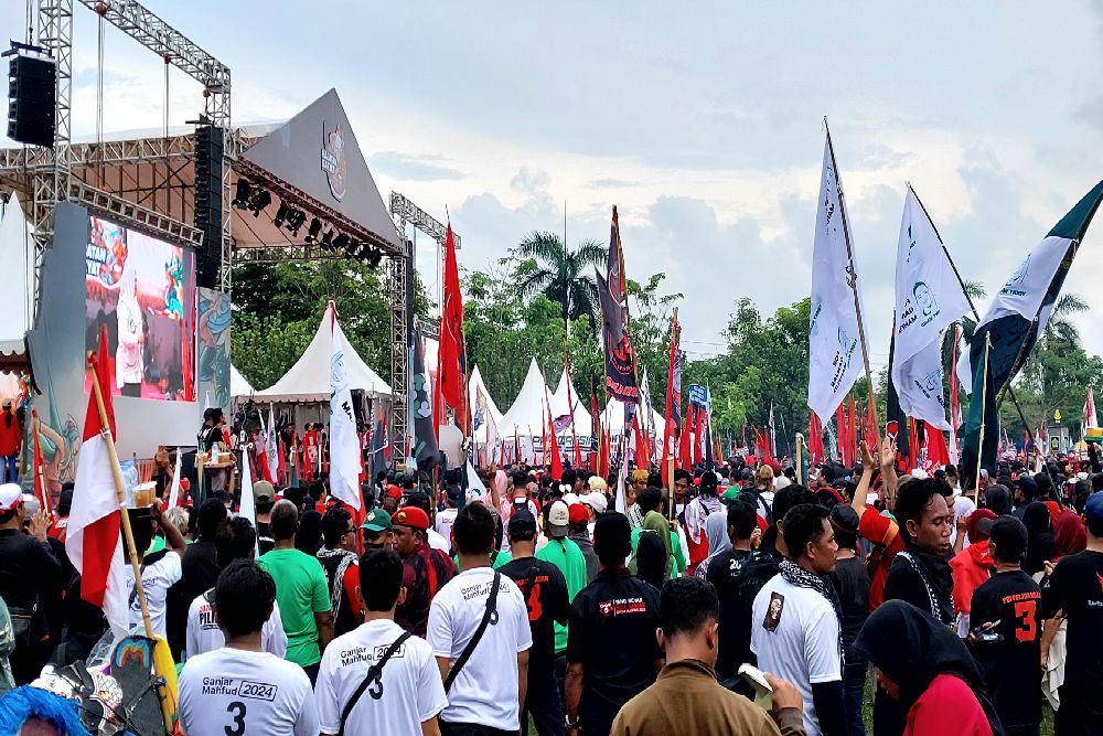 Hajatan Rakyat Ganjar Mahfud di Kulonprogo Dihadiri Ribuan Pendukung