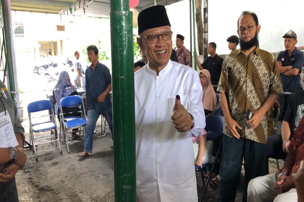 Nyoblos di Bantul, Ini Pesan Ketua PP Muhammadiyah