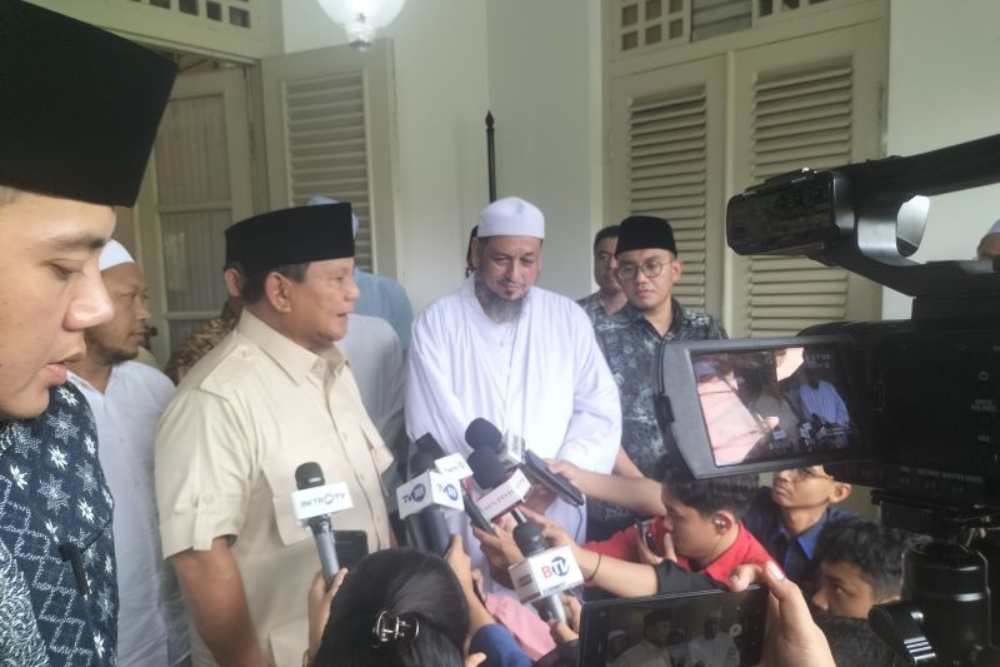 Real Count KPU Masih Berjalan, Prabowo Sowan ke Habib Ali Kwitang