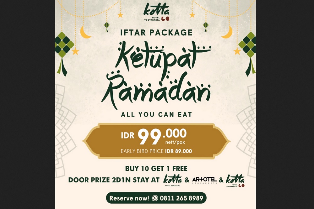 Kotta GO Yogyakarta Siapkan Promo All You Can Eat Iftar Buffet Bertajuk Ketupat Ramadan