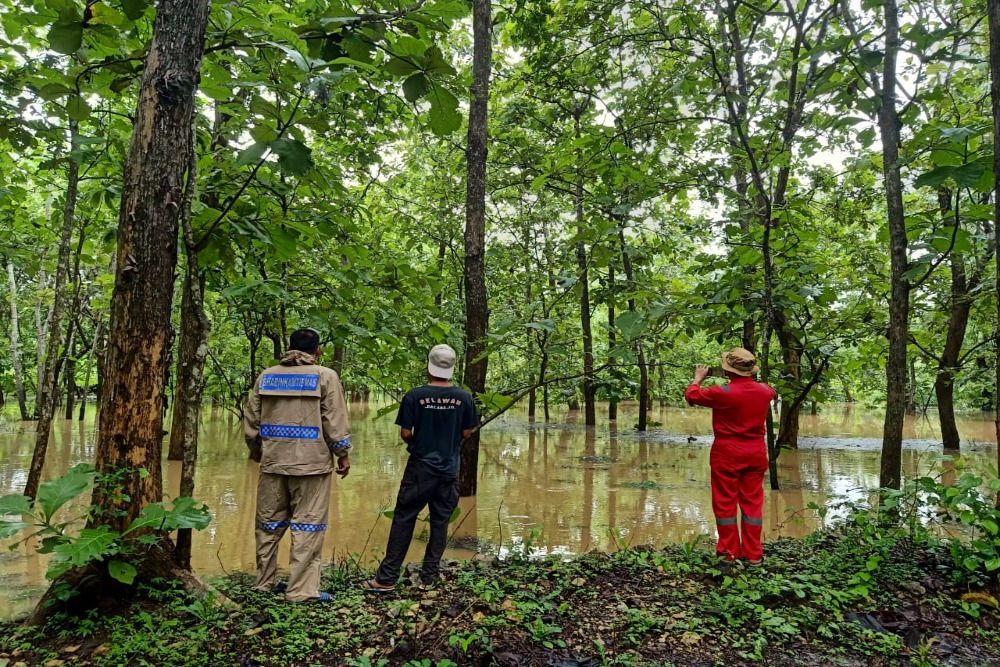 Air Setinggi 1 Meter Merendam Lahan Warga Pacarejo, Lurah Minta Ada Normalisasi Luweng