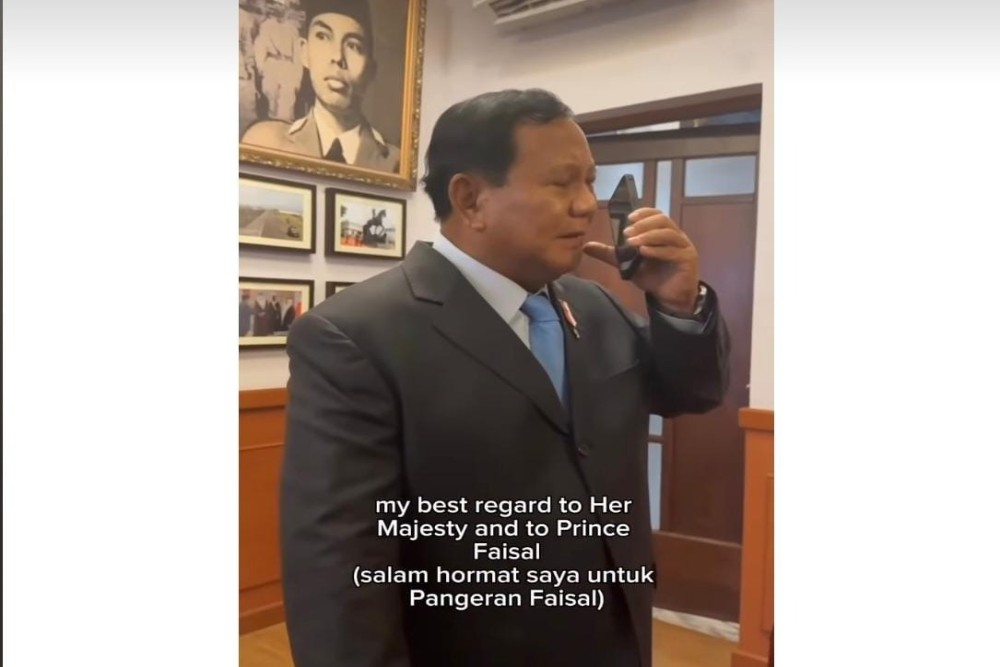 Viral Momen Prabowo Peroleh Ucapan Selamat, Akrab Berbicara Lewat Ponsel dengan Raja Abdullah II Yordania