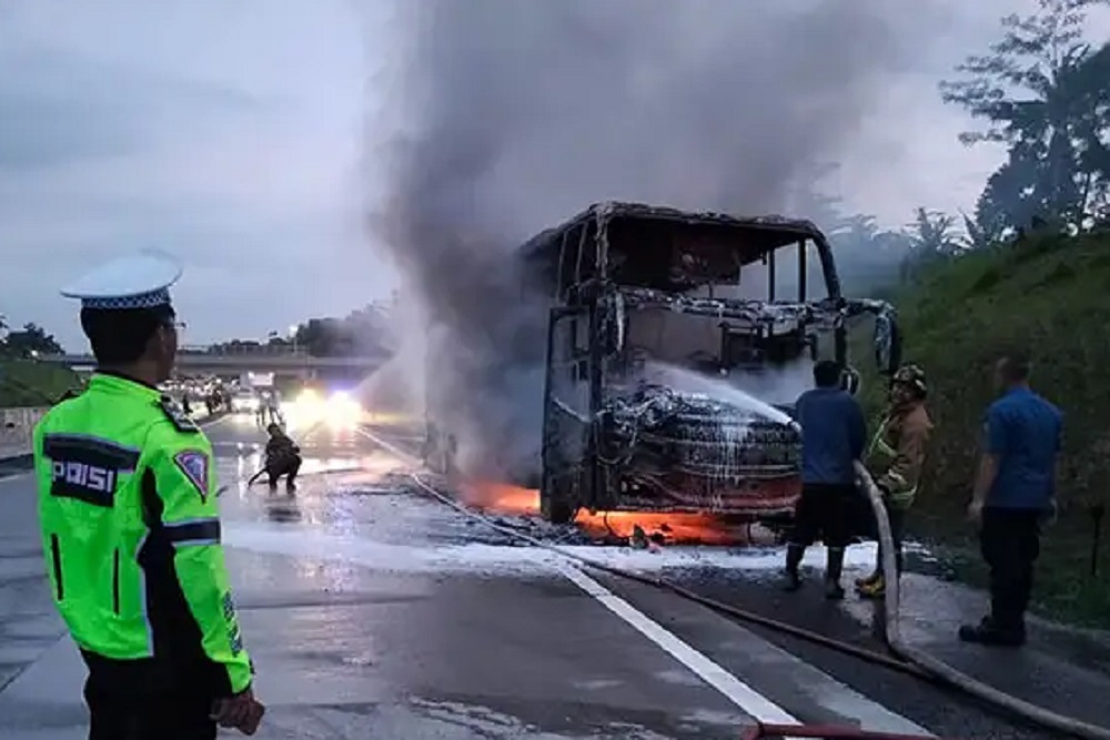Terbakarnya Bus Rosalia Indah di Tol Boyolali Mirip dengan Kejadian 2019, Ini Penjelasan Investigator KNKT