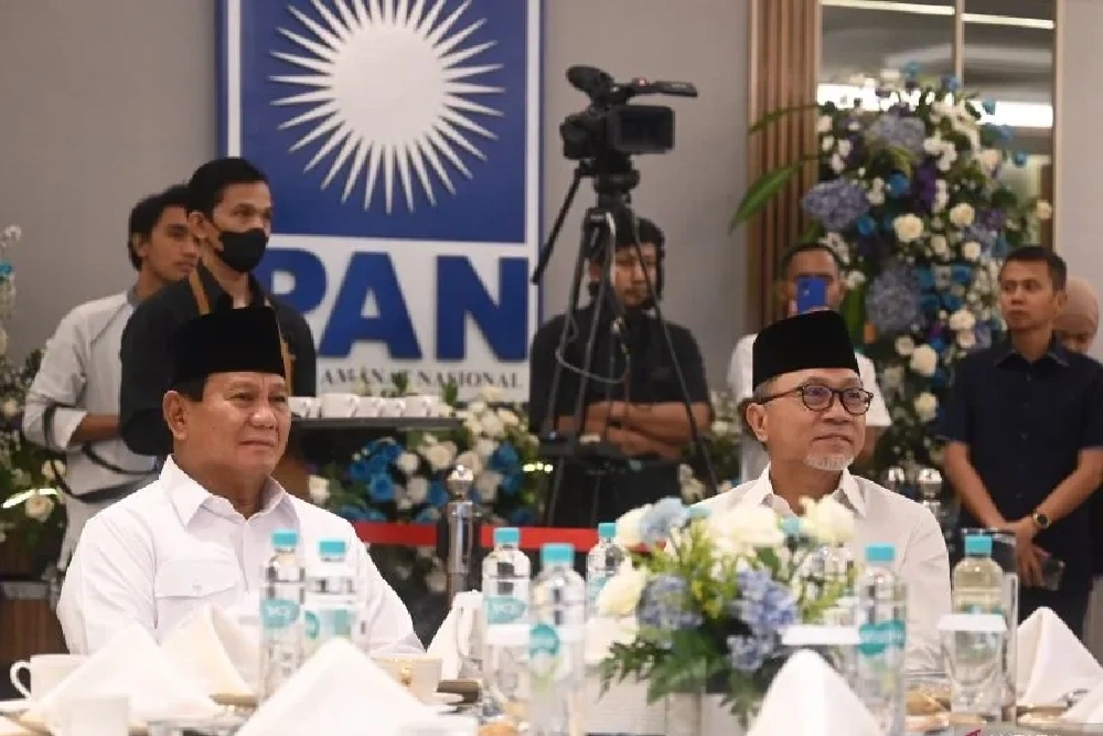 Kelakar Prabowo Bakal Beri Jatah Menteri Lebih ke PAN dalam Kabinet