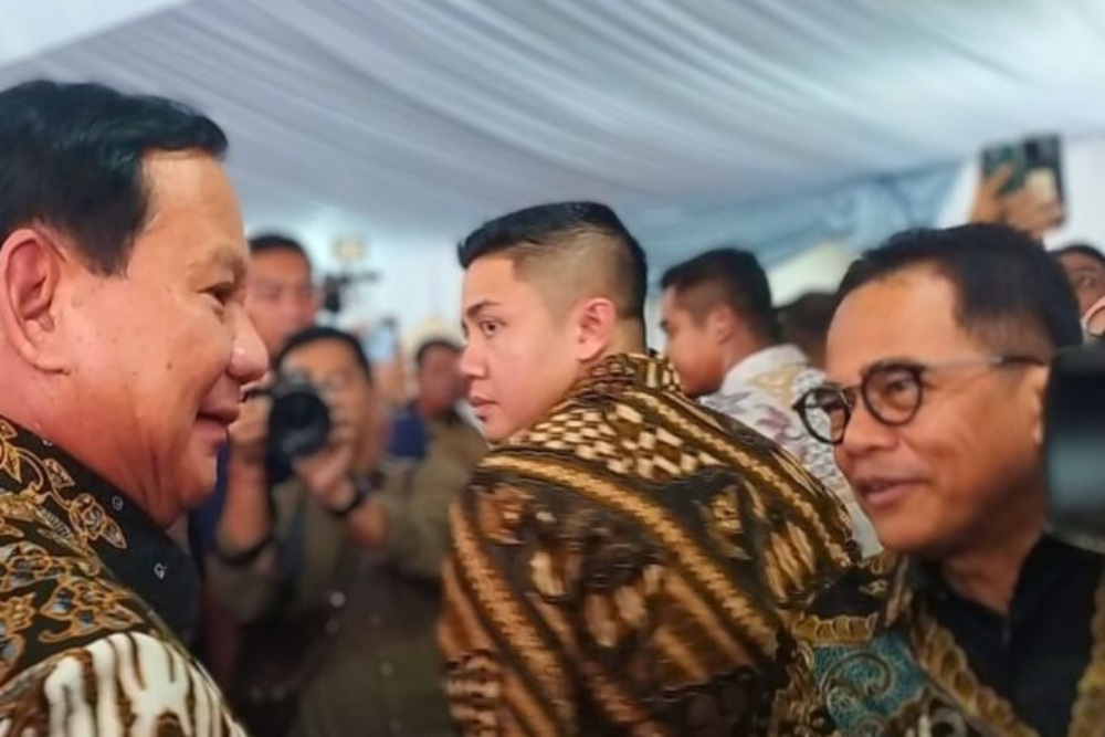 Prabowo Hadiri Gelaran Open House Wakil Ketua DPR