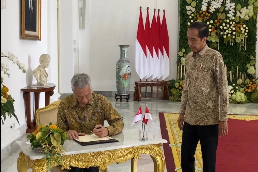 Jelang Pensiun, Presiden Jokowi Terima Kunjungan PM Singapura Lee Hsien Loong