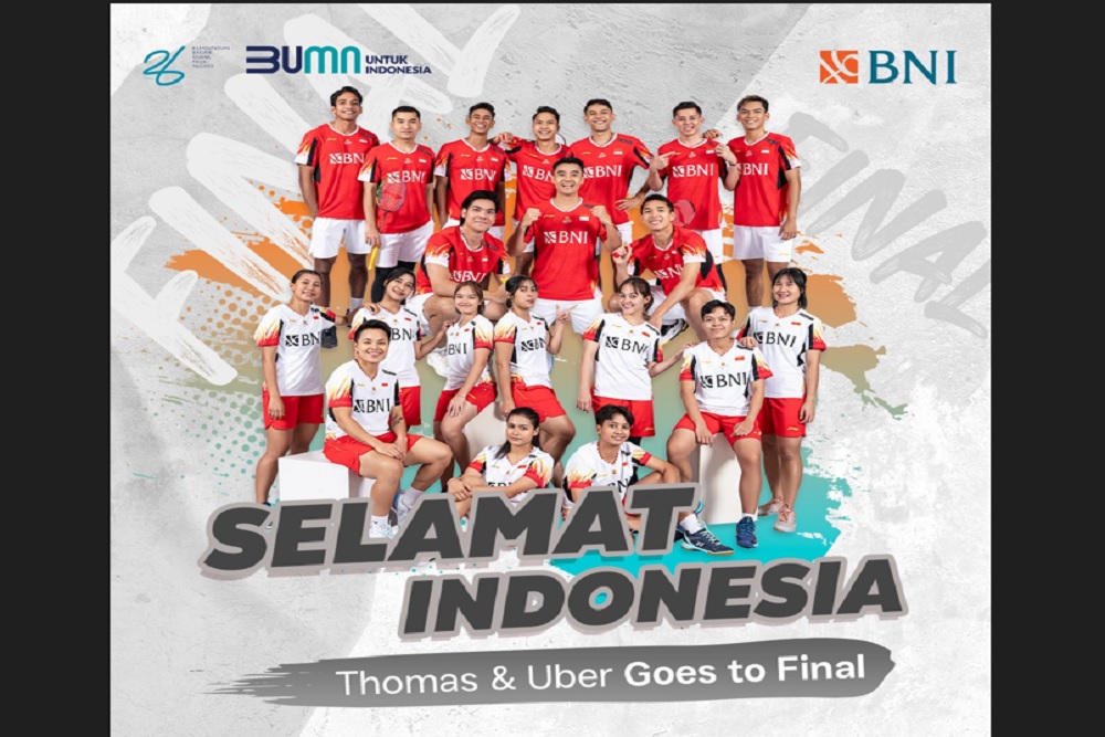 Melaju ke Final, BNI Apresiasi Keberhasilan Tim Thomas dan Uber Indonesia