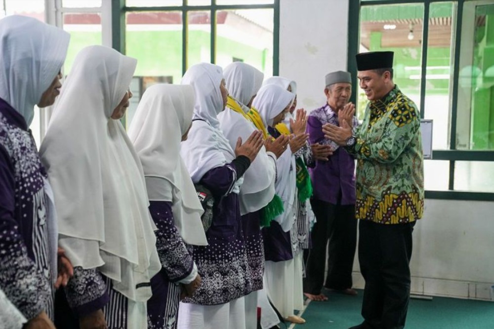 Jemaah Calon Haji Sleman Berangkat ke Donohudan Dilepas Wakil Menteri Agama